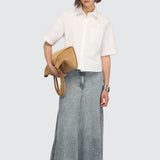 Camisa Popeline Branca Dominga | Semicouture