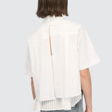 Camisa Popeline Branca Dominga | Semicouture