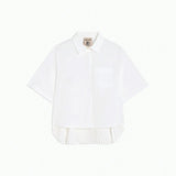 Camisa Popeline Branca Dominga | Semicouture