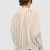 Blusa Lola às Riscas em Algodão | Semicouture