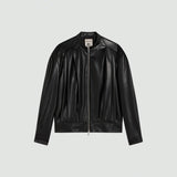 Jaqueta de Ecopele em Preto Oversized | Semicouture