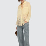 Blusa Tiffany em Amarelo | Semicouture