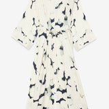 Vestido midi Ottod'ame acetinado estampado