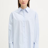 Camisa em Popelina Azul | TWINSET