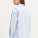 Camisa em Popelina Azul | TWINSET