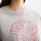 T-Shirt Cinza Gráfico Vintage | Scotch & Soda