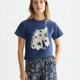 T‑Shirt Azul com Estampa | Scotch & Soda