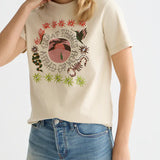 T- Shirt Estampada em Bege | Scotch & Soda