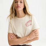 T-shirt Ecru com Print | SCOTCH & SODA