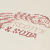 T-shirt Ecru com Print | SCOTCH & SODA
