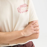 T-shirt Ecru com Print | SCOTCH & SODA