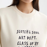 Sweatshirt Ecru Estampada | Scotch & Soda