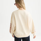 Sweatshirt Bege Oversized com Print | SCOTCH & SODA