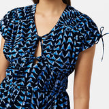 Vestido midi Scotch & Soda com estampado geométrico