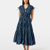 Vestido midi Scotch & Soda com estampado geométrico