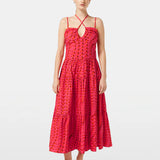 Vestido midi Scotch & Soda com estampado colorido