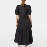 Vestido midi Scotch & Soda com bordados em preto