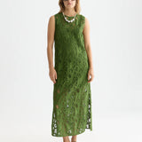 Vestido Midi Bordado sem Mangas | Scotch & Soda