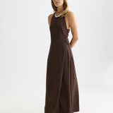 Vestido Longo em Castanho | Scotch & Soda