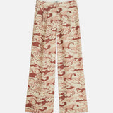 Calças Eleni Bordeaux Estampadas | SCOTCH & SODA