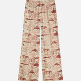 Calças Eleni Bordeaux Estampadas | SCOTCH & SODA