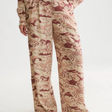 Calças Eleni Bordeaux Estampadas | SCOTCH & SODA