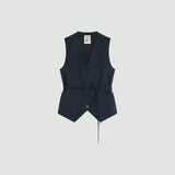 Colete Azul Marinho Antonina | SEMICOUTURE