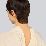 Camisola Kathi Ecru em Lã com Lenço Enversatin | SEMICOUTURE