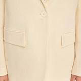 Blazer Ebony Ecru em Flanela de Lã | SEMICOUTURE