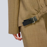 Blazer Aria Xadrez Discreto em Lã | SEMICOUTURE
