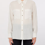 Camisa Branca em Ramie  | LIU JO