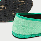 Alpargatas Wilona Slipper de lino verde