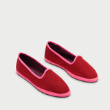 Alpercata Slipper Winnie em linho vermelho