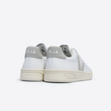 White Veja sneakers with gray logo | V-12