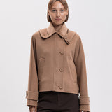 Casaco Curto Camel em Fazenda | TWINSET