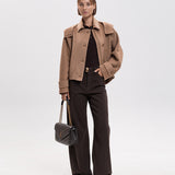 Casaco Curto Camel em Fazenda | TWINSET
