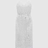 Vestido Midi em Renda com Lantejoulas | TWINSET