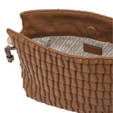 Mala Pequena camel com folhos franzidos | LIUJO