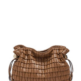Mala Pequena camel com folhos franzidos | LIUJO