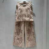 Conjunto Bordado Palm Breeze | Violeta Store