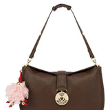 Mala de ombro Castanha | LOVE MOSCHINO