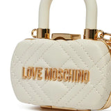 Acessório mini bag Love Moschino ecru