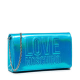 Mala de Ombro LOVE MOSCHINO Azul Cromado