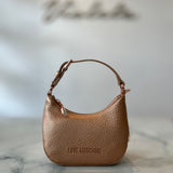 Bolso de mano Love Moschino en oro rosa con bandolera
