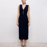 Vestido Midi em Malha com Detalhes Crochet | TWINSET