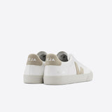 White Veja sneakers with beige logo | Chromefree Field