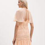 Vestido Curto em Renda Rosa | TWINSET