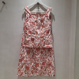 Conjunto Floral em Bege e Coral | Violeta Store