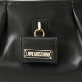 Clutch de Mão Mini Lock Preto | Love Moschino