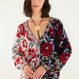 Cardigan Mixed Valentina Black | FARM RIO